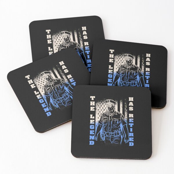 Item preview, The Legend Has Retired Police Officer Patriot Flag designed and sold by borlaydriebau.