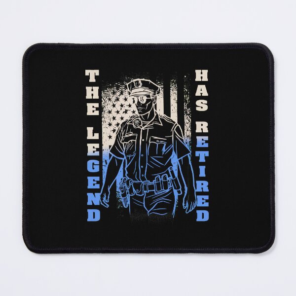 Item preview, The Legend Has Retired Police Officer Patriot Flag designed and sold by borlaydriebau.