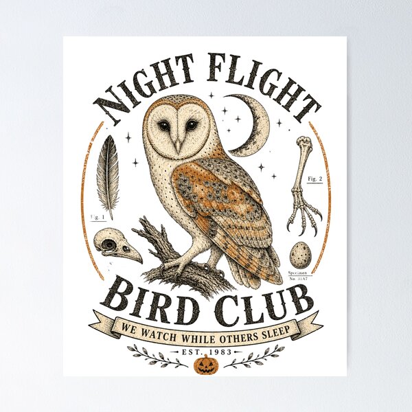 Item preview, Halloween Bird Watching Spooky Birder Club Design designed and sold by JansenGS.