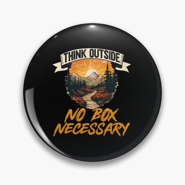 Item preview, Think Outside No Box Necessary Mountain Nature Sunset Adventure designed and sold by borlaydriebau.
