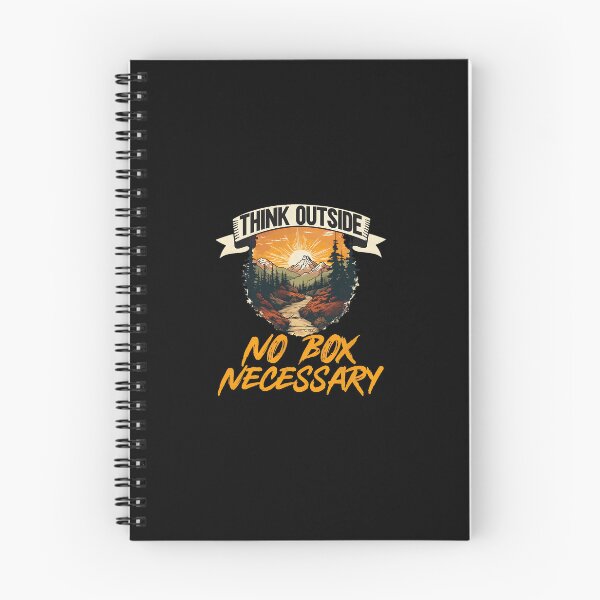 Item preview, Think Outside No Box Necessary Mountain Nature Sunset Adventure designed and sold by borlaydriebau.