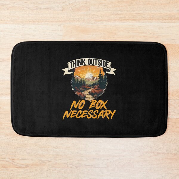Item preview, Think Outside No Box Necessary Mountain Nature Sunset Adventure designed and sold by borlaydriebau.