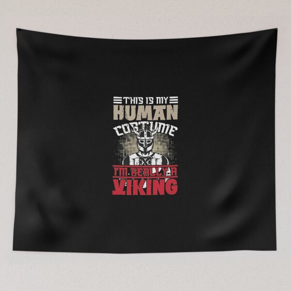 Item preview, This Is My Human Costume Viking Norse Warrior Graphic designed and sold by tommieim.