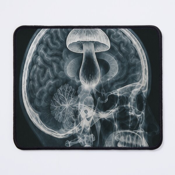 Item preview, I've Got an Idea! Funny Mushroom Brain X-Ray T-Shirt designed and sold by wildlifethings.
