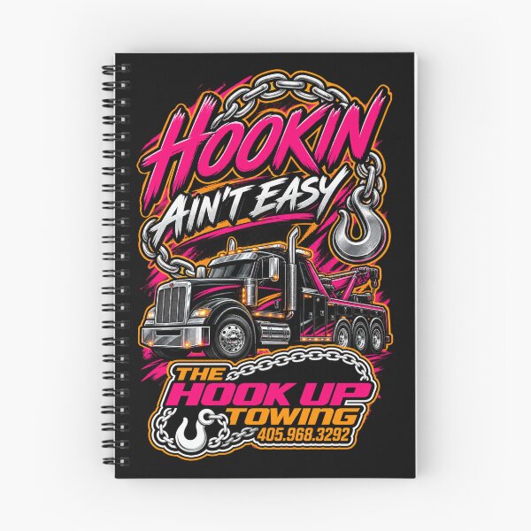 Item preview, Hookin Ain't Easy Pink designed and sold by The Hook Up Towing & Recovery.