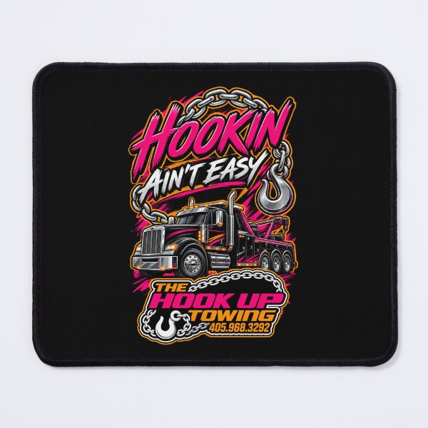 Item preview, Hookin Ain't Easy Pink designed and sold by The Hook Up Towing & Recovery.
