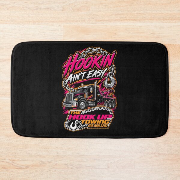 Item preview, Hookin Ain't Easy Pink designed and sold by The Hook Up Towing & Recovery.