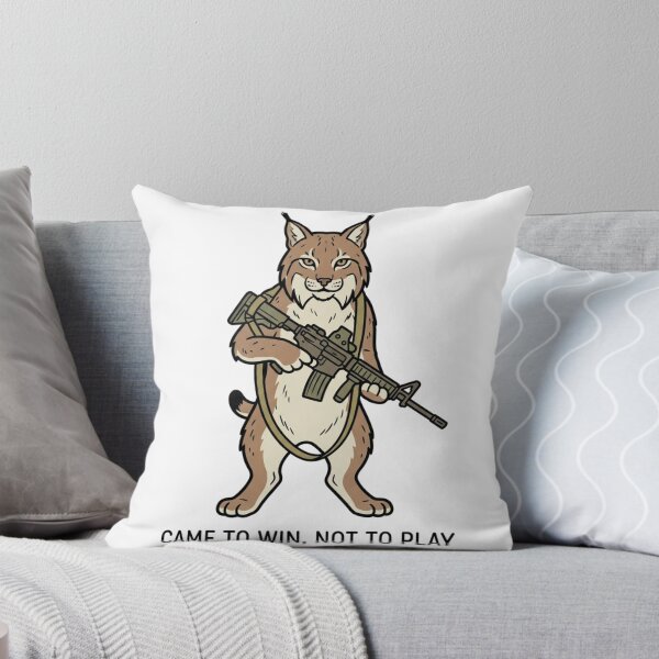 Item preview, Tactical Lynx Came To Win Not To Play Funny Bobcat Wildcat Gun Humor designed and sold by raedattia.