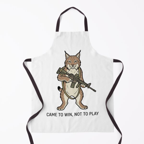 Item preview, Tactical Lynx Came To Win Not To Play Funny Bobcat Wildcat Gun Humor designed and sold by raedattia.