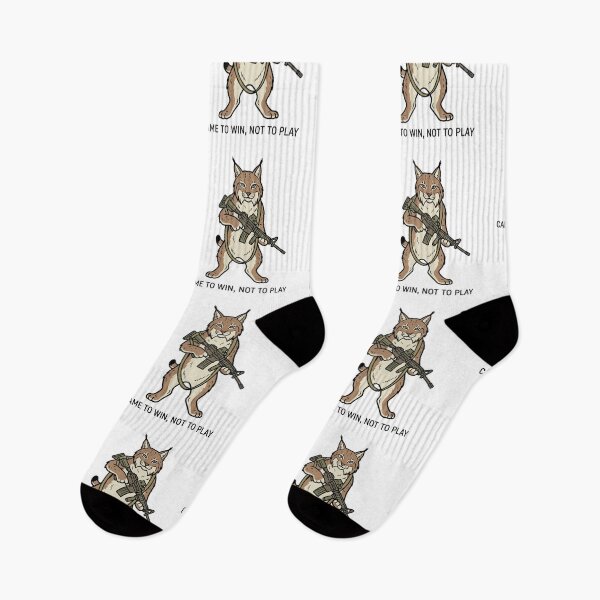 Item preview, Tactical Lynx Came To Win Not To Play Funny Bobcat Wildcat Gun Humor designed and sold by raedattia.