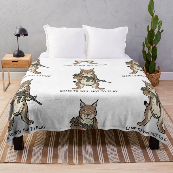 Item preview, Tactical Lynx Came To Win Not To Play Funny Bobcat Wildcat Gun Humor designed and sold by raedattia.