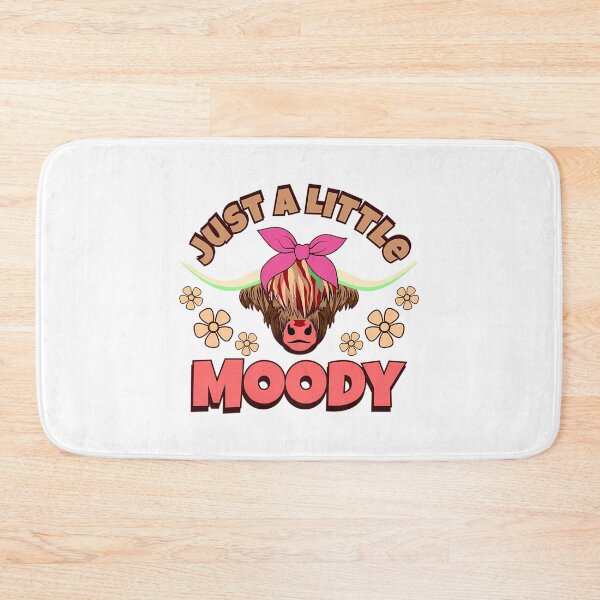 Item preview, Just A Little Moody- Cute And Funny T-Shirt Design - Sticker Redbubble designed and sold by kynlie-luker.
