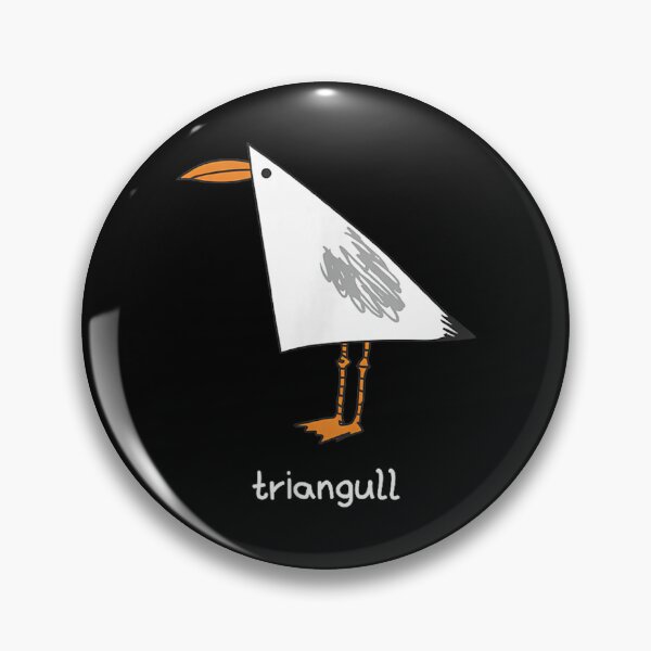 Item preview, Triangull Triangle Seagull Bird Pun Funny Geometric Wordplay  designed and sold by Stivaktis Art Daily.