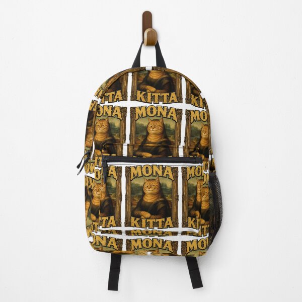 Item preview, Mona Kitta - Funny Renaissance Cat Parody designed and sold by BeardWave.