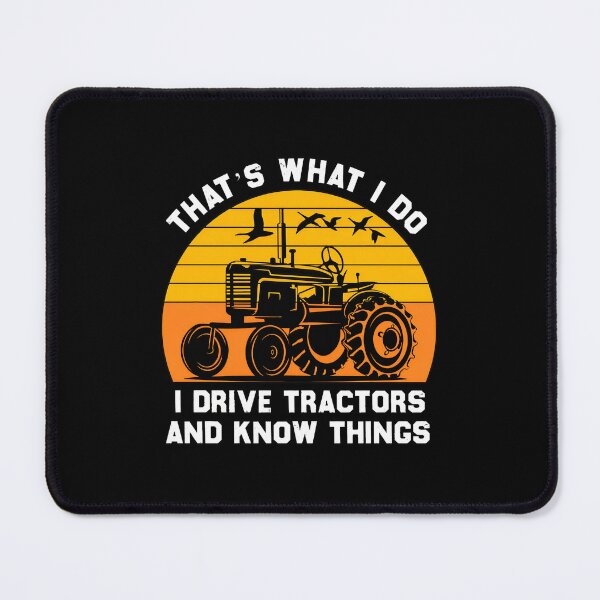 Item preview, Tractor Sun Retro Farmer "I Drive Tractors" Vintage Art designed and sold by krsherr.
