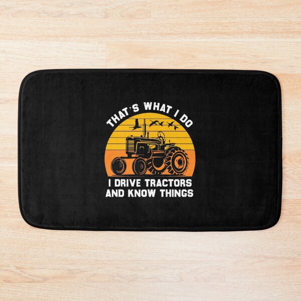 Item preview, Tractor Sun Retro Farmer "I Drive Tractors" Vintage Art designed and sold by krsherr.