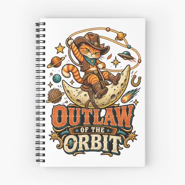 Item preview, Outlaw of the Orbit Space Cowboy Cat designed and sold by Trendy-Artistry.