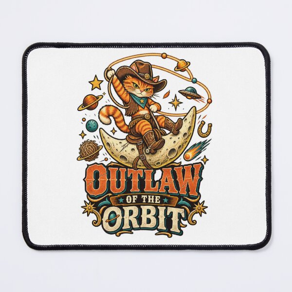 Item preview, Outlaw of the Orbit Space Cowboy Cat designed and sold by Trendy-Artistry.