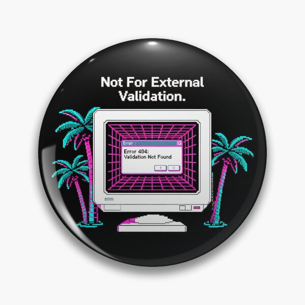 Item preview, Self Worth Affirmation Quotes – Not For External Validation, White Retro Monitor  Pixel Art Self Worth designed and sold by Ideeplyfeltit.