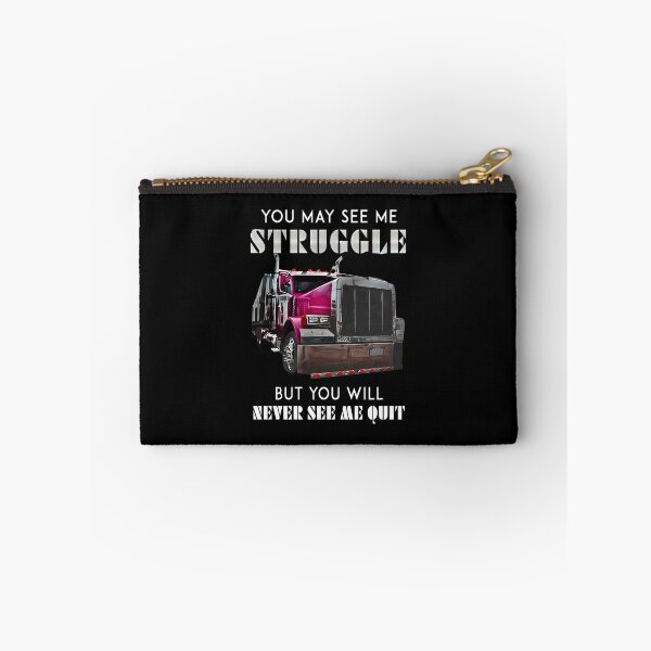 Item preview, Trucker Struggle But Never Quit Motivational Graphic designed and sold by tommieim.