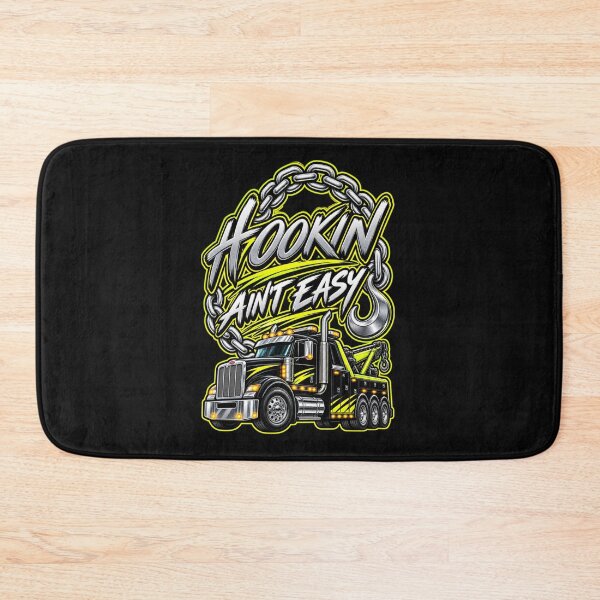 Item preview, Hookin Ain't Easy Safety Yellow designed and sold by The Hook Up Towing & Recovery.