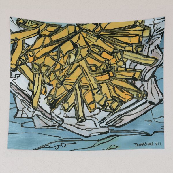 Item preview, Vlaamse Friet (French Fries) – Culinary Pop Art by Dwaalhaas designed and sold by Dwaalhaas.com.