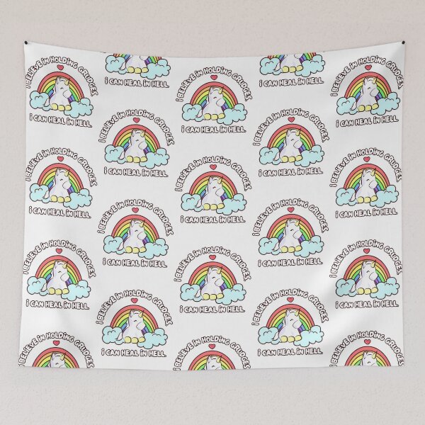 Item preview, I Believe In Holding Grudges Cute Unicorn designed and sold by mary-curtis.