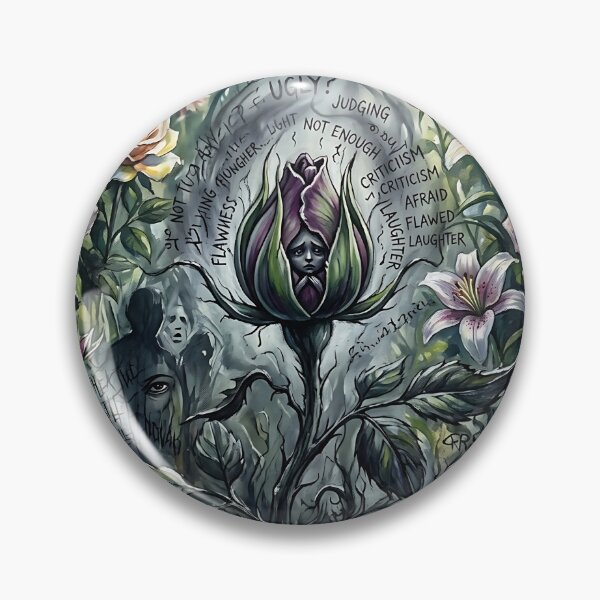 Item preview, Shy Flower Afraid to Bloom Self Doubt Art designed and sold by Michaelragheb.