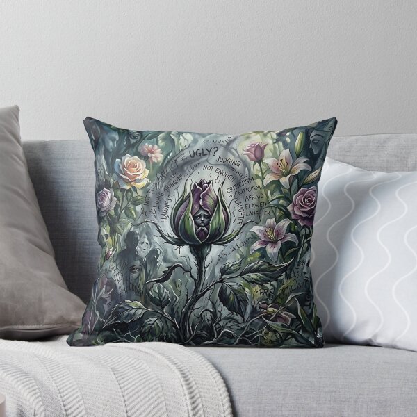 Item preview, Shy Flower Afraid to Bloom Self Doubt Art designed and sold by Michaelragheb.