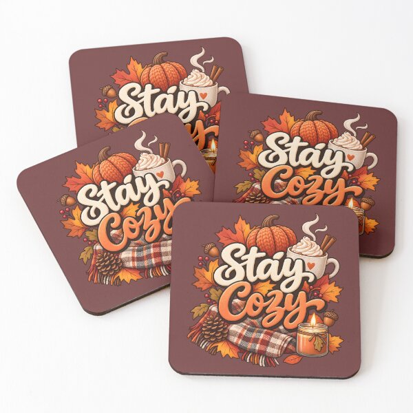 Item preview, Stay Cozy – Autumn Pumpkin Spice & Fall Leaves designed and sold by blankTeeShirt.