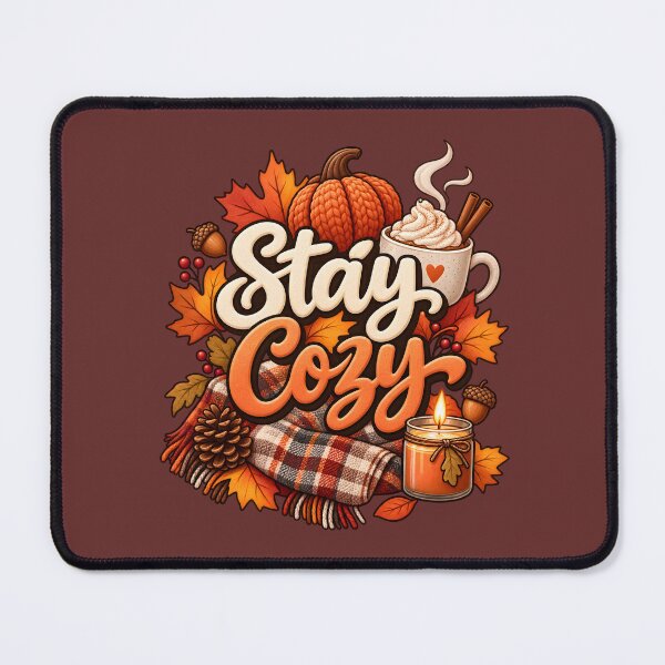 Item preview, Stay Cozy – Autumn Pumpkin Spice & Fall Leaves designed and sold by blankTeeShirt.