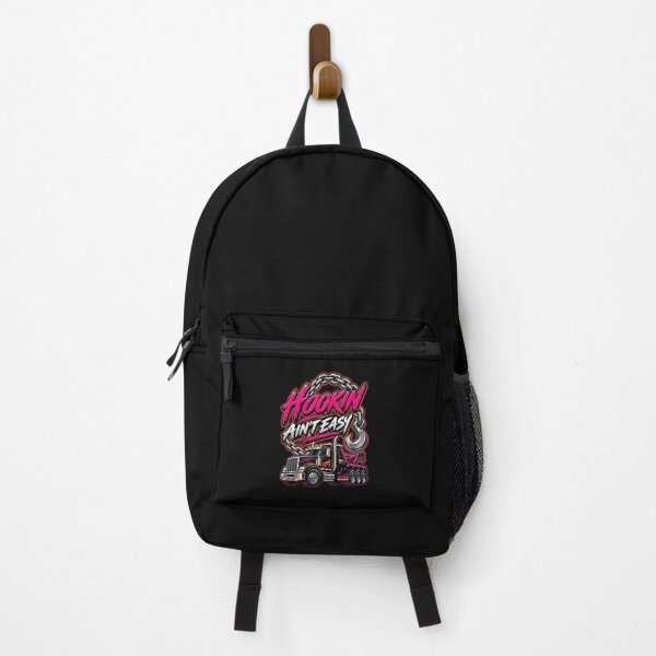 Item preview, Hookin Ain't Easy Pink White designed and sold by The Hook Up Towing & Recovery.