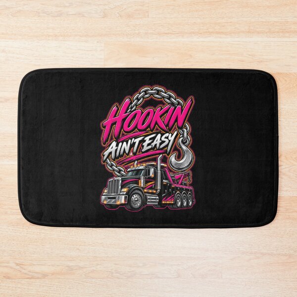 Item preview, Hookin Ain't Easy Pink White designed and sold by The Hook Up Towing & Recovery.
