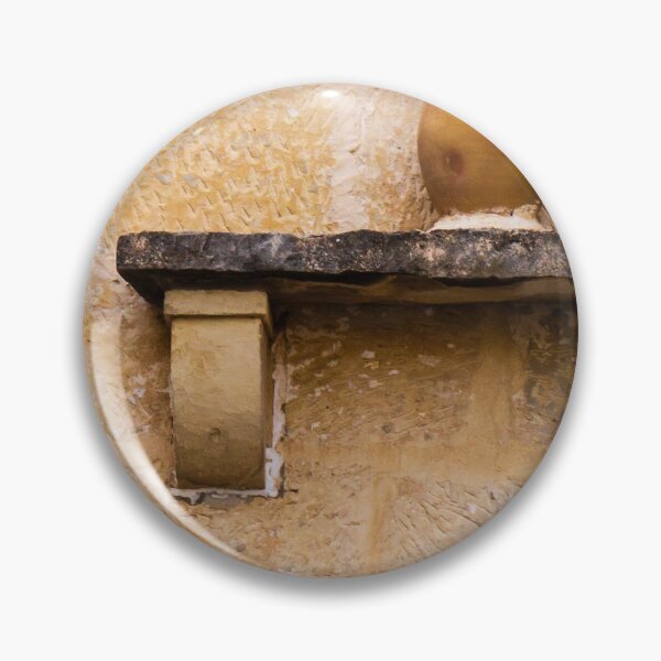 Item preview, Earthenware Jug On Stone Shelf Against Weathered Sandstone Wall In Mediterranean Village designed and sold by Nmallia.