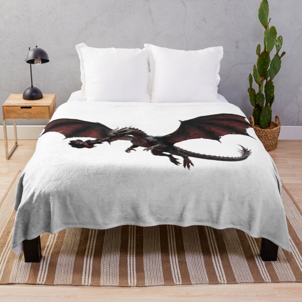 Item preview, Crimson Black Dragon – Flying Dark Fantasy Dragon designed and sold by DragonSerpent Ink.