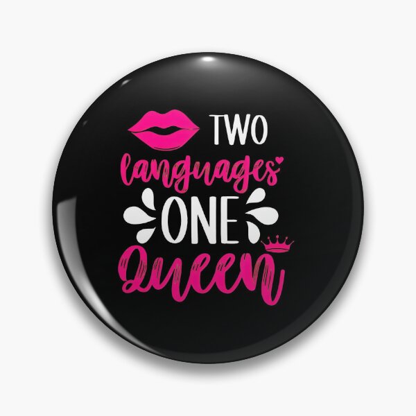Item preview, Two Languages One Queen Lips Crown Bilingual Pride designed and sold by borlaydriebau.