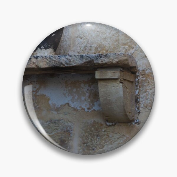 Item preview, Earthenware Jug On Stone Shelf Against Weathered Sandstone Wall In Mediterranean Village designed and sold by Nmallia.