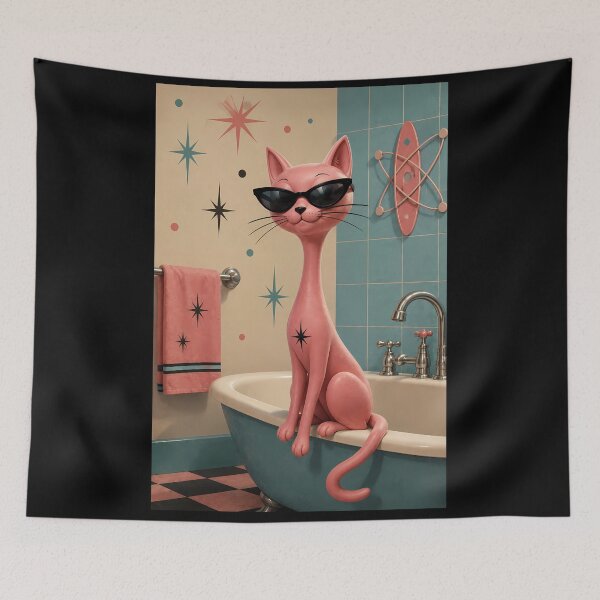 Item preview, Y2K Atomic Cat 12 designed and sold by MarkColeImaging.