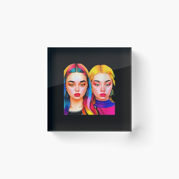 Item preview, Vibrant Duo Portrait designed and sold by tommieim.