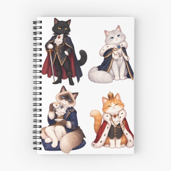 Item preview, Royal King Cat Aristocrat Vintage Aesthetic Sticker Sheet designed and sold by Rehnair.