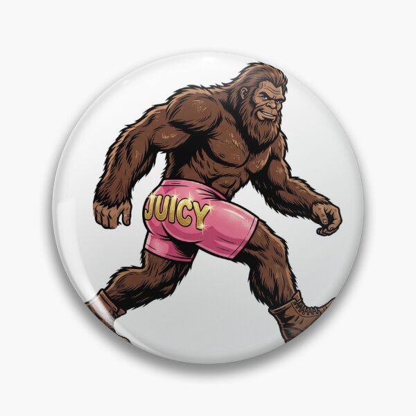 Item preview, Juicy Sassy Sasquatch - Funny Bigfoot in Bootylicious Booty Shorts designed and sold by Spank My Yeti.