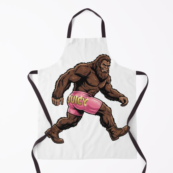 Item preview, Juicy Sassy Sasquatch - Funny Bigfoot in Bootylicious Booty Shorts designed and sold by Spank My Yeti.