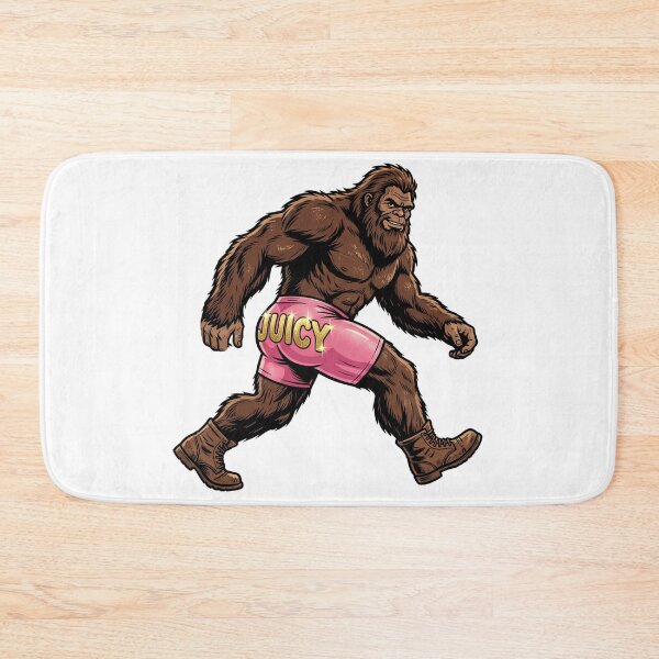 Item preview, Juicy Sassy Sasquatch - Funny Bigfoot in Bootylicious Booty Shorts designed and sold by Spank My Yeti.