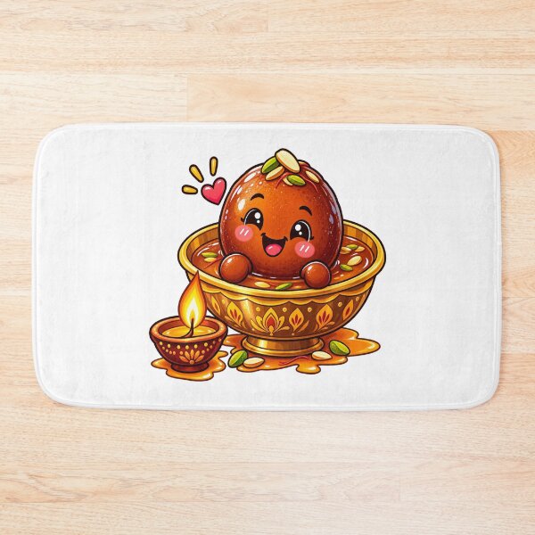 Item preview, Gulab Jamun Festival Edition – Diwali Sweet Lover Cartoon Indian Dessert Design designed and sold by Globalcitytees.