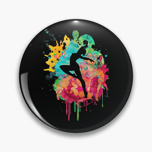 Item preview, Vibrant Watercolor Dancer Silhouette designed and sold by krsherr.