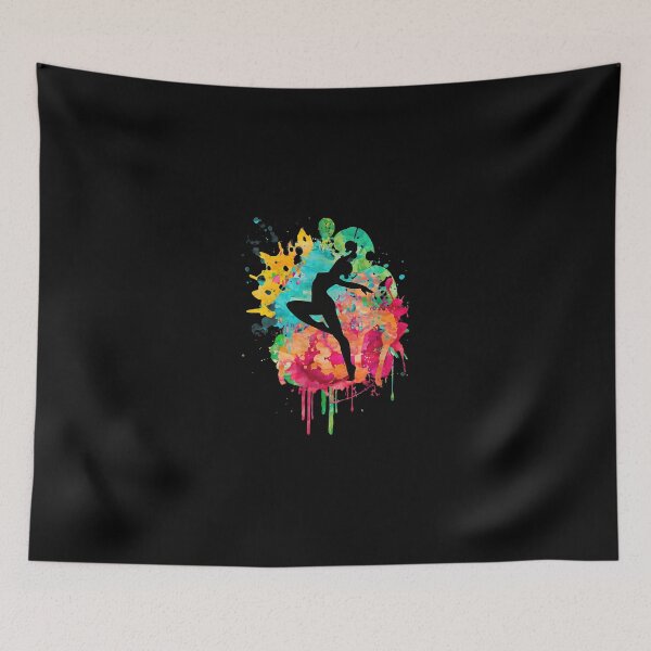Item preview, Vibrant Watercolor Dancer Silhouette designed and sold by krsherr.