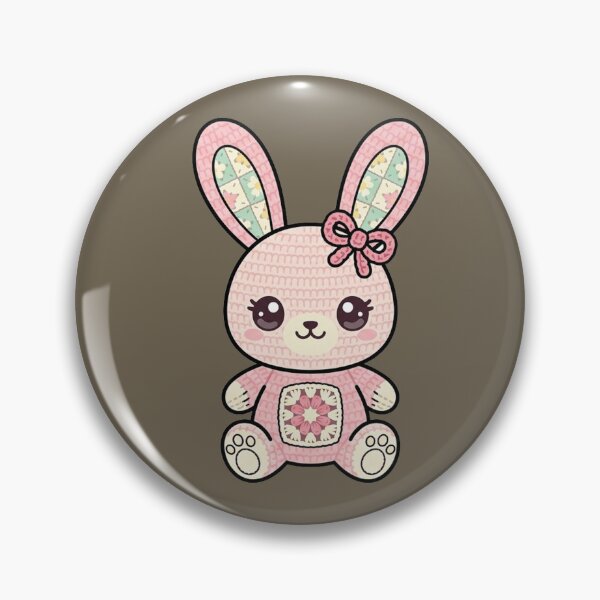 Item preview, Handmade With Love - Kawaii Crochet Bunny with Bow designed and sold by Artishal.