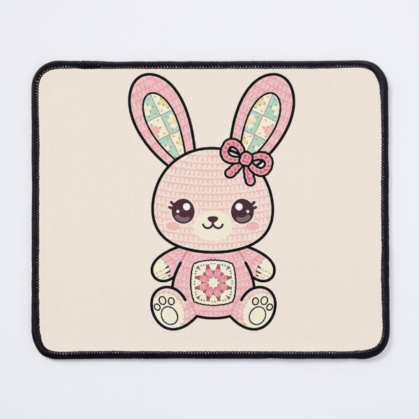 Item preview, Handmade With Love - Kawaii Crochet Bunny with Bow designed and sold by Artishal.