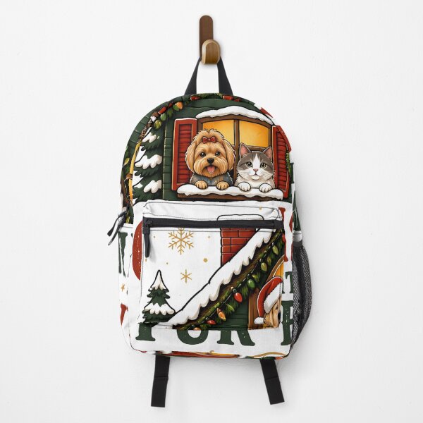 Item preview, Christmas With My Fur Family Cozy Pet Family Holiday House Design designed and sold by KristenosNehk.