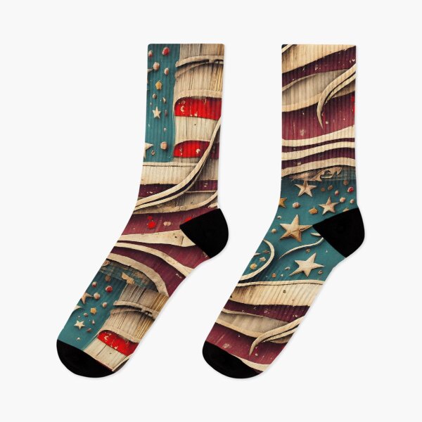 Item preview, American flag Vintage modern style designed and sold by SRK-369.